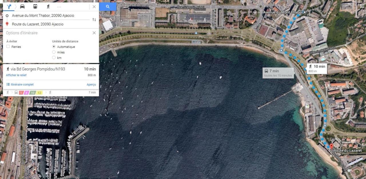 Bel Orizonte, Grand appart 70m2 vue mer Ajaccio  Extérieur photo